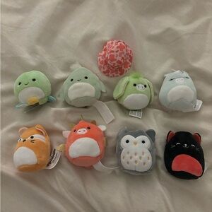 Set of 8 Squishville mini Squishmallows